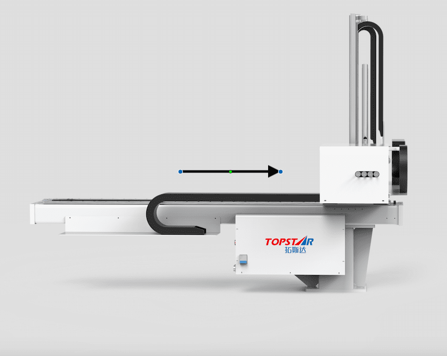 robotic arm for the injection molding machine