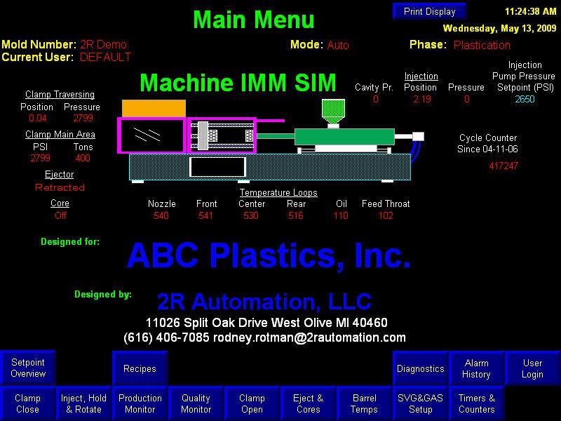 Plastic injection molding machine 51