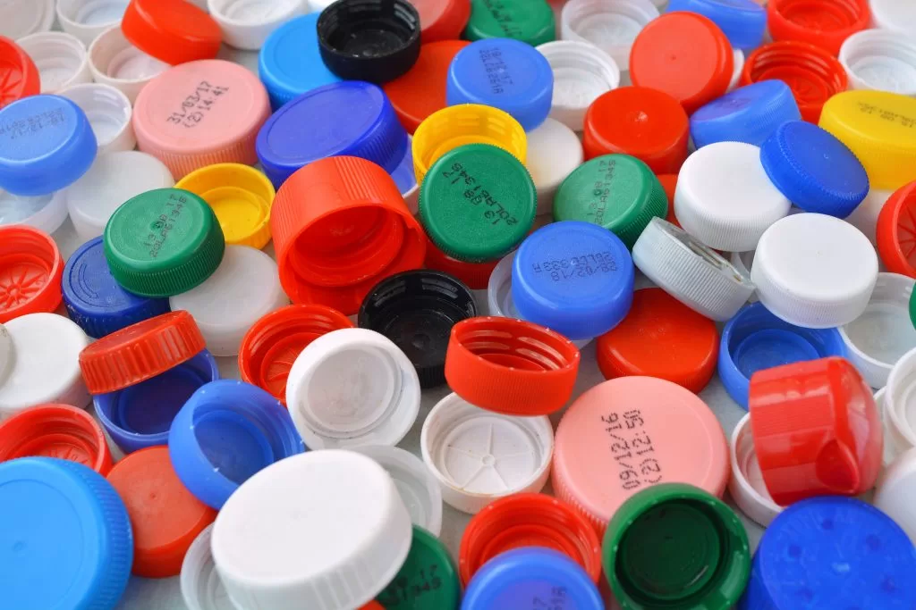 Plastic bottle caps or small electronic product housings