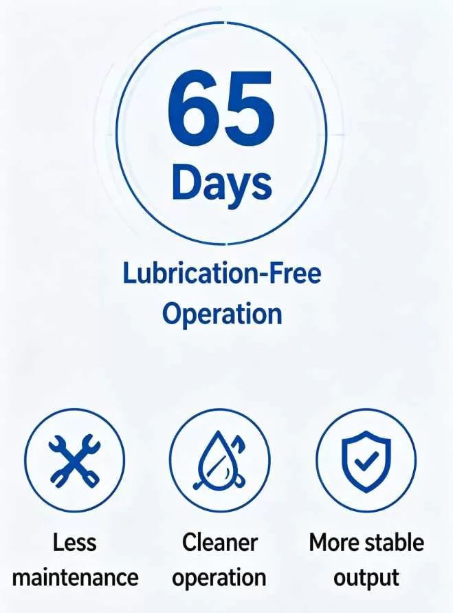 65 Days of Lubrication-Free Operation, Reducing Downtime for Cartesian Injection Robots