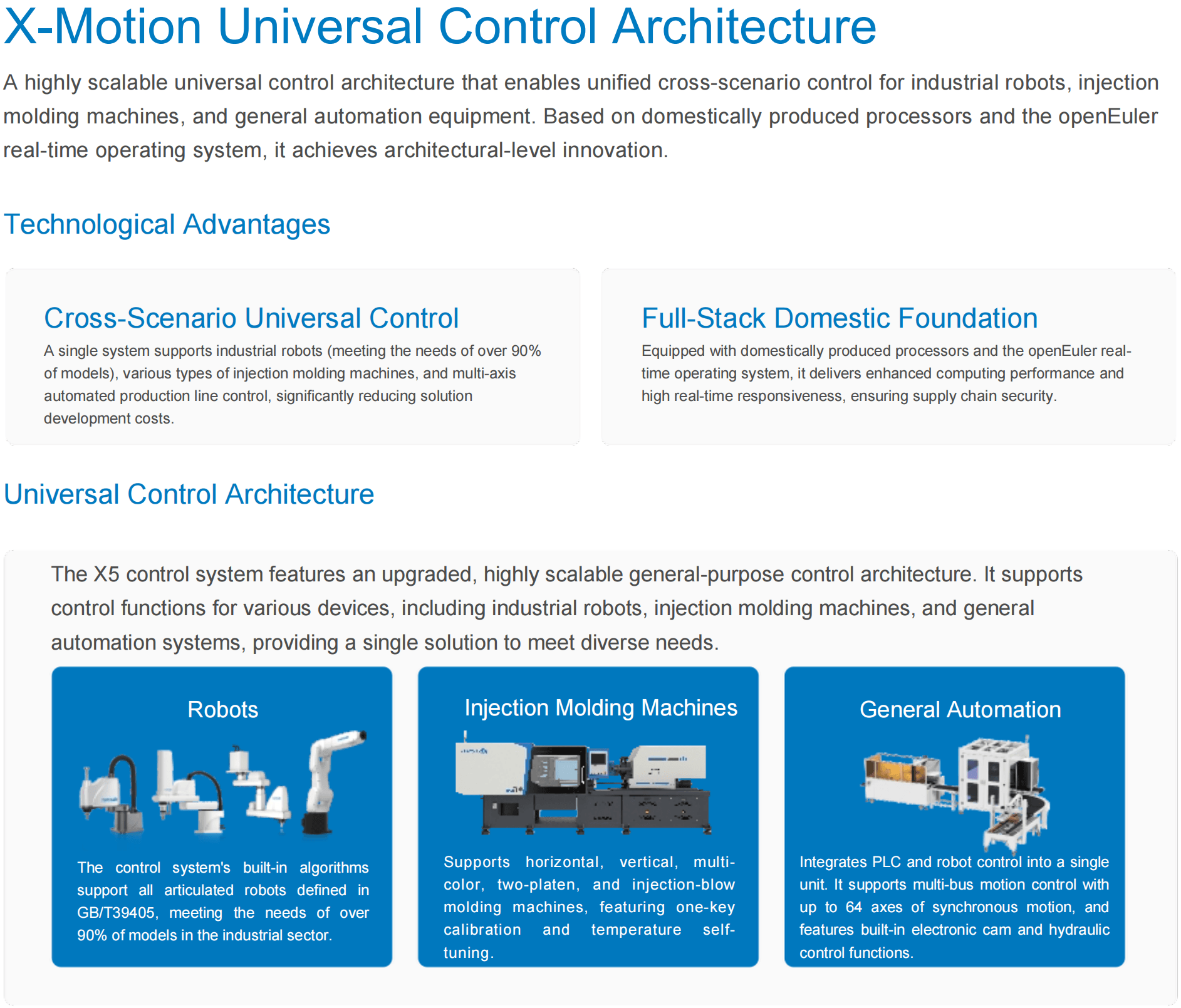 X-Motion Control Architecture