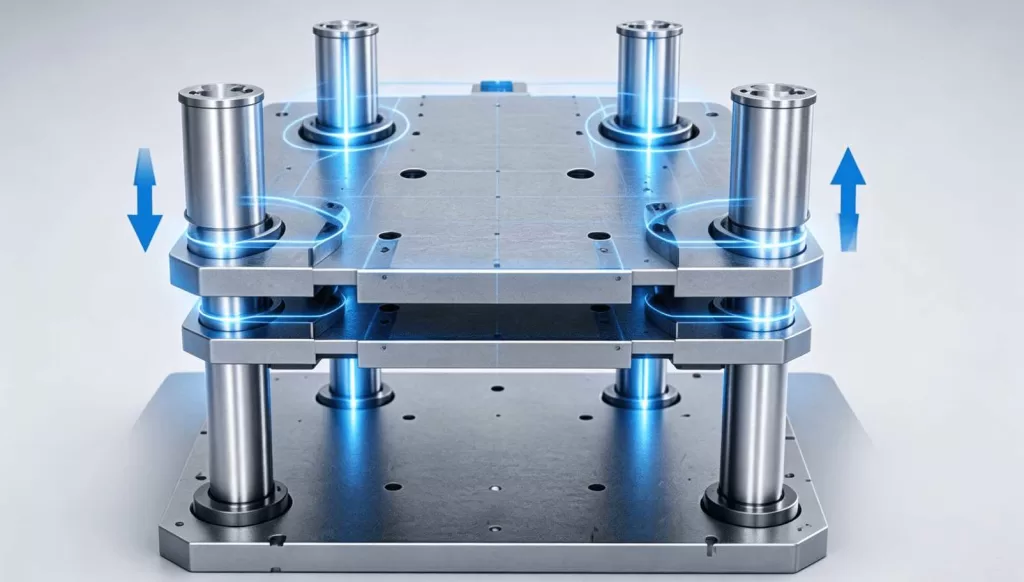 How Does Four-Column Synchronized Motion Support Platen Stability