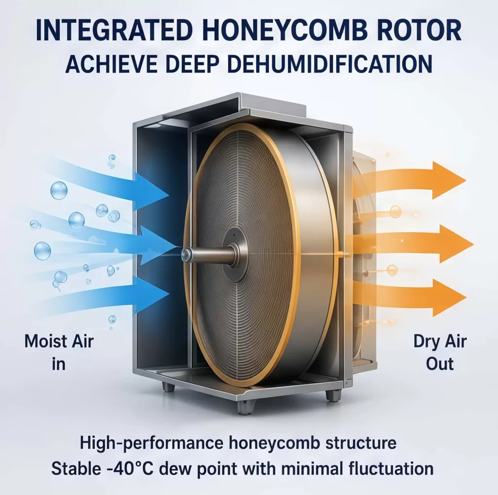 How Does the Honeycomb Rotor Dehumidifier Achieve Deep Dehumidification