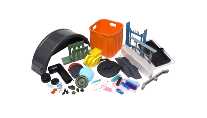 Large-scale injection-molded product