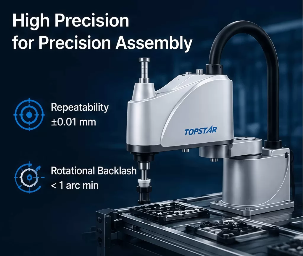 The 4-Axis SCARA Robot for Precision Assembly