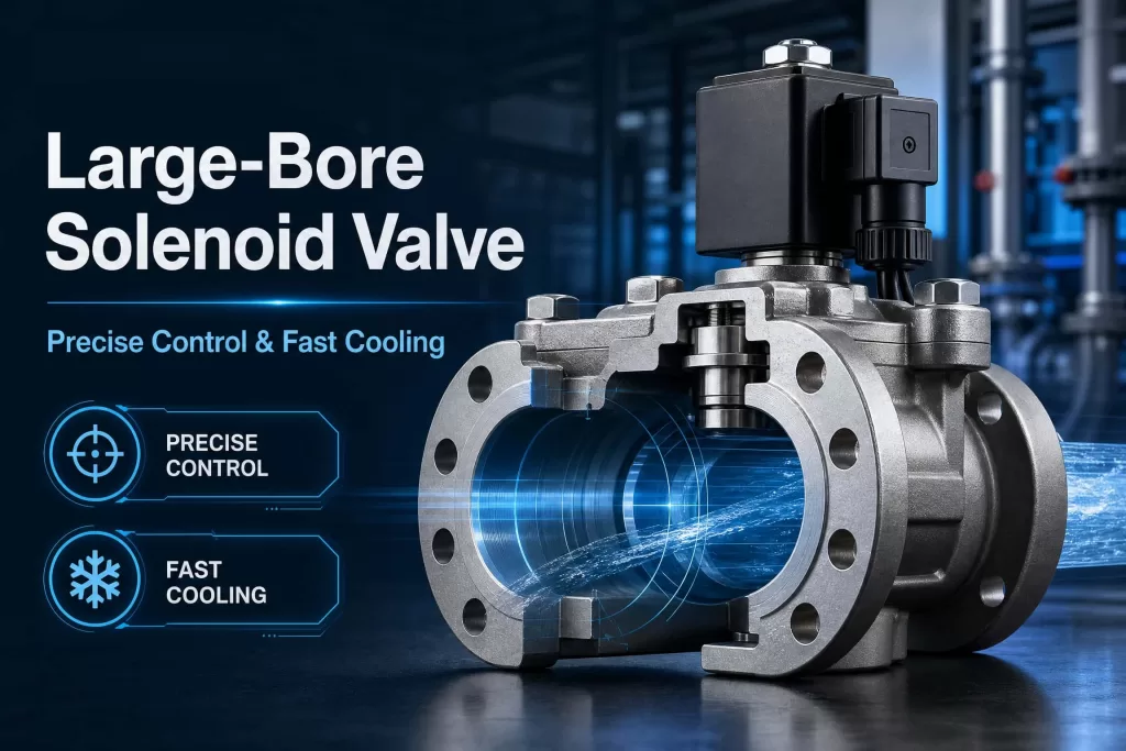Large-Bore Solenoid Valves in Mold Temperature Control System