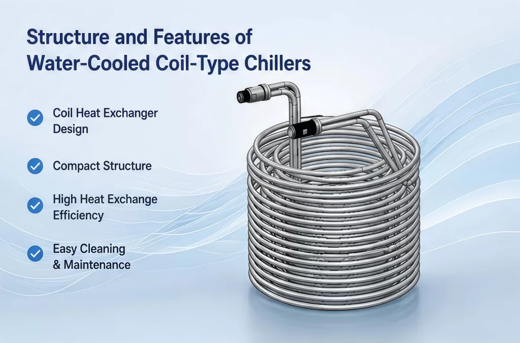 Structure Water-Cooled Shell-and-Tube Heat Dissipation + Coil-Type Heat Absorption