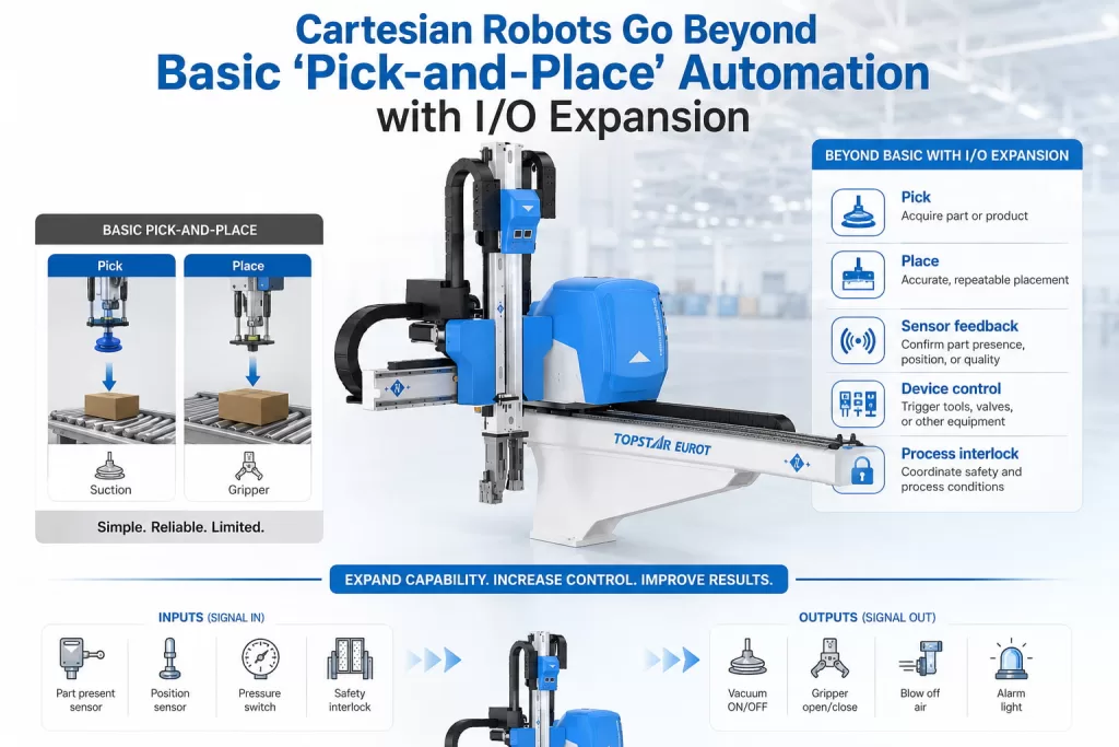 Cartesian Robots Go Beyond Basic “Pick-and-Place” Automation with IO Expansion