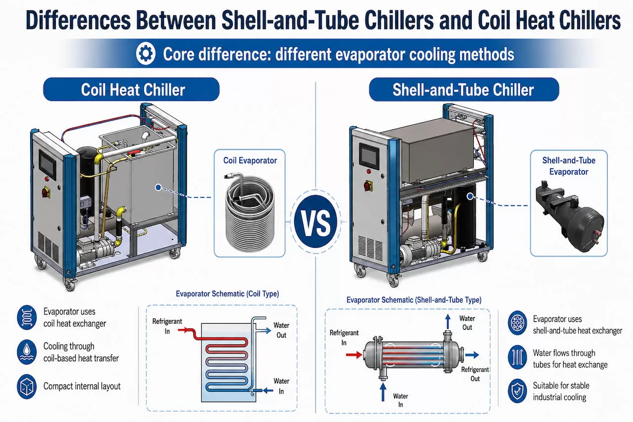 Differences Between Shell-and-Tube Chillers and Coil Heat Chillers