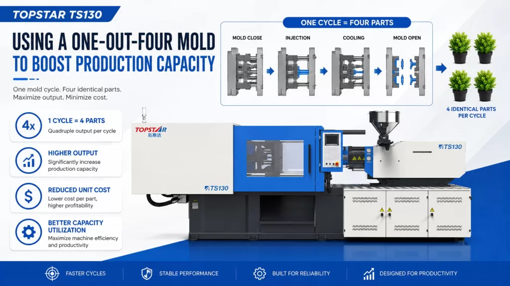 Using a “One-Out-Four Mold” to Boost Production Capacity