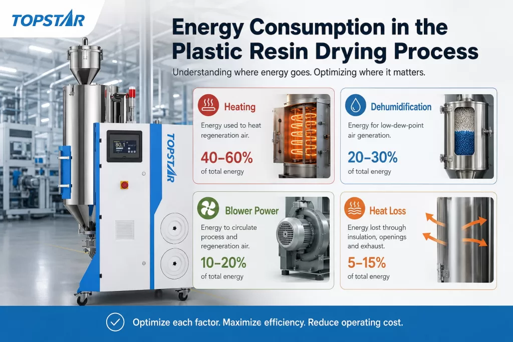 Energy Consumption in the Plastic Resin Drying Process