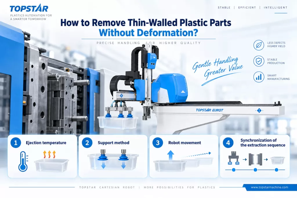 How to Remove Thin-Walled Plastic Parts Without Deformation