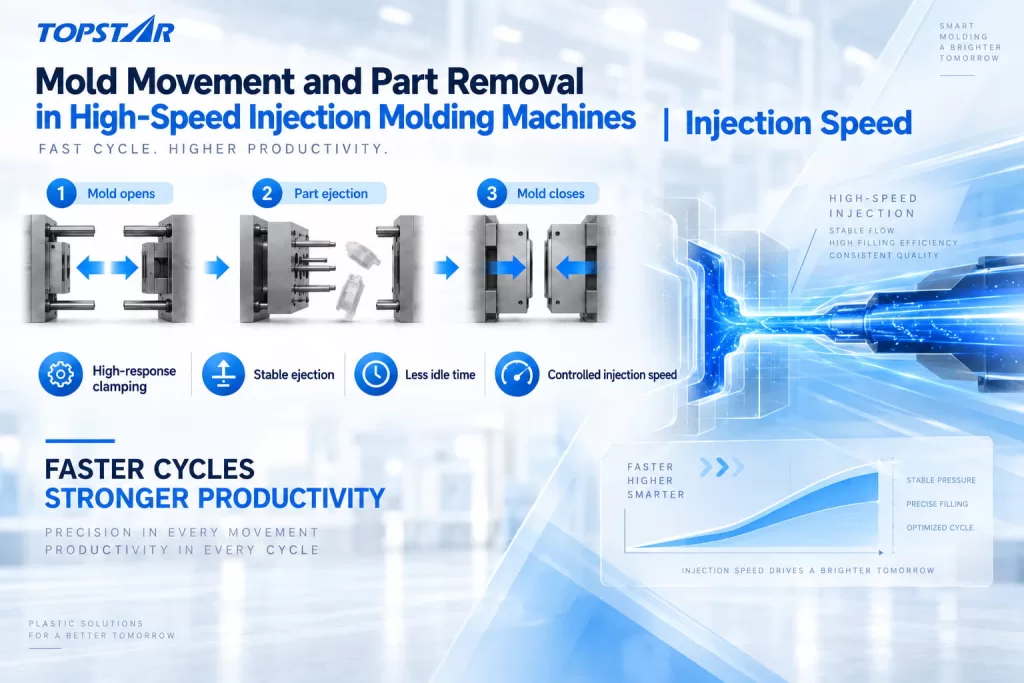 Mold Movement and Part Removal in High-Speed Injection Molding Machines, Injection Speed