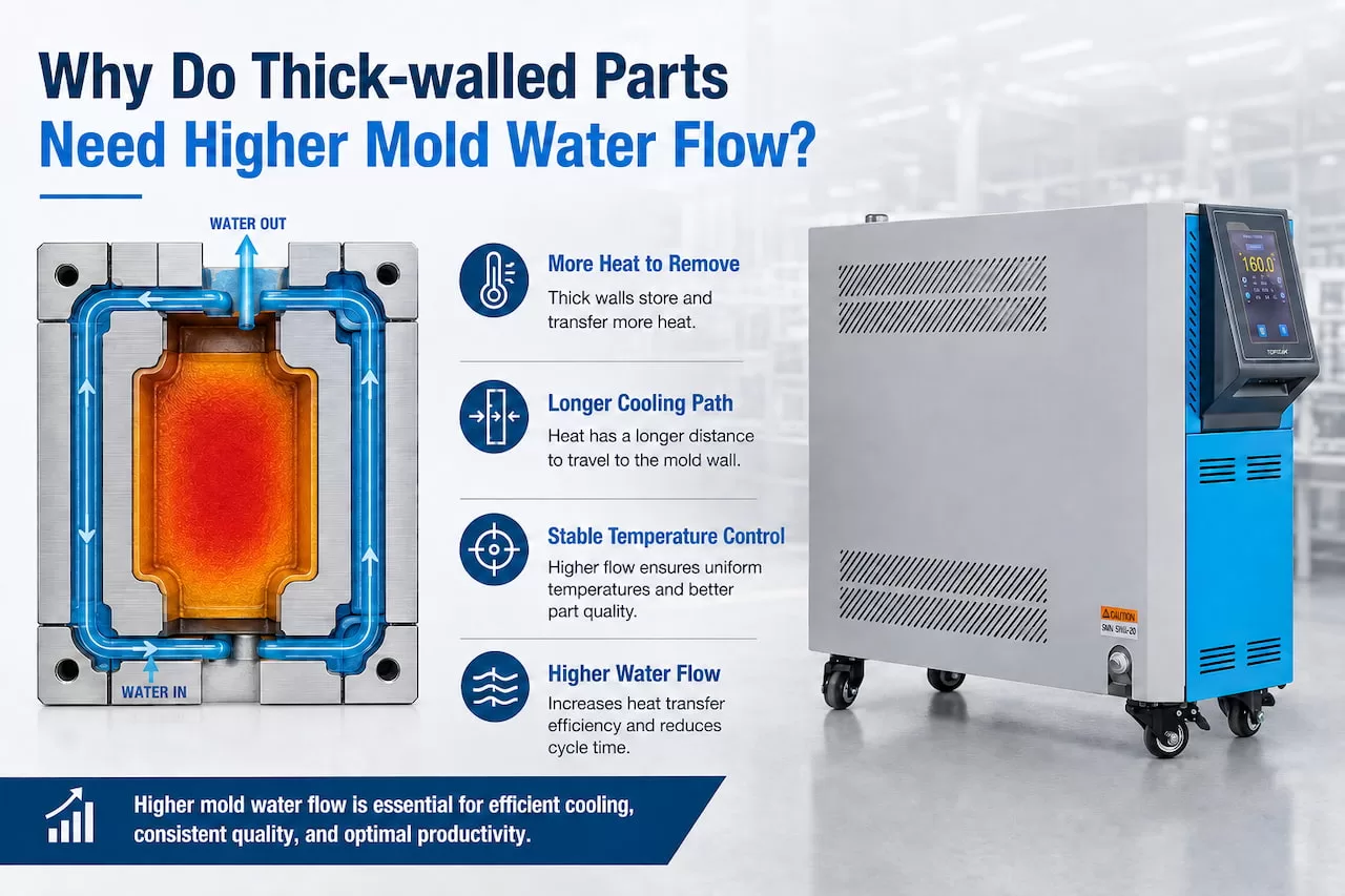 Why Do Thick-walled Parts Need Higher Mold Water Flow