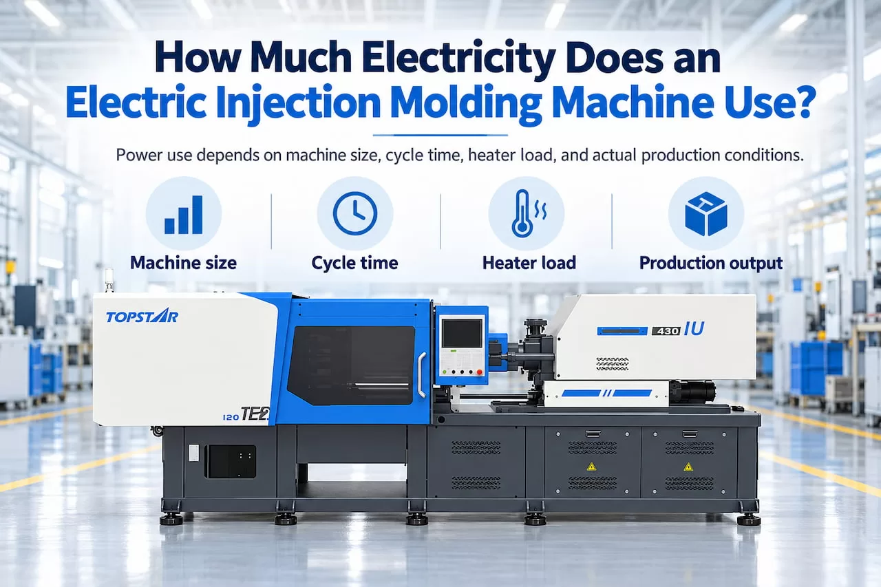 How much electricity does an electric injection molding machine use