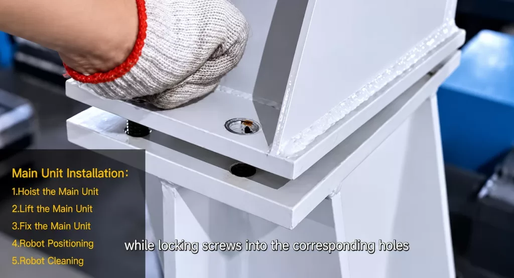 Installation and Alignment of the Injection Molding Robot