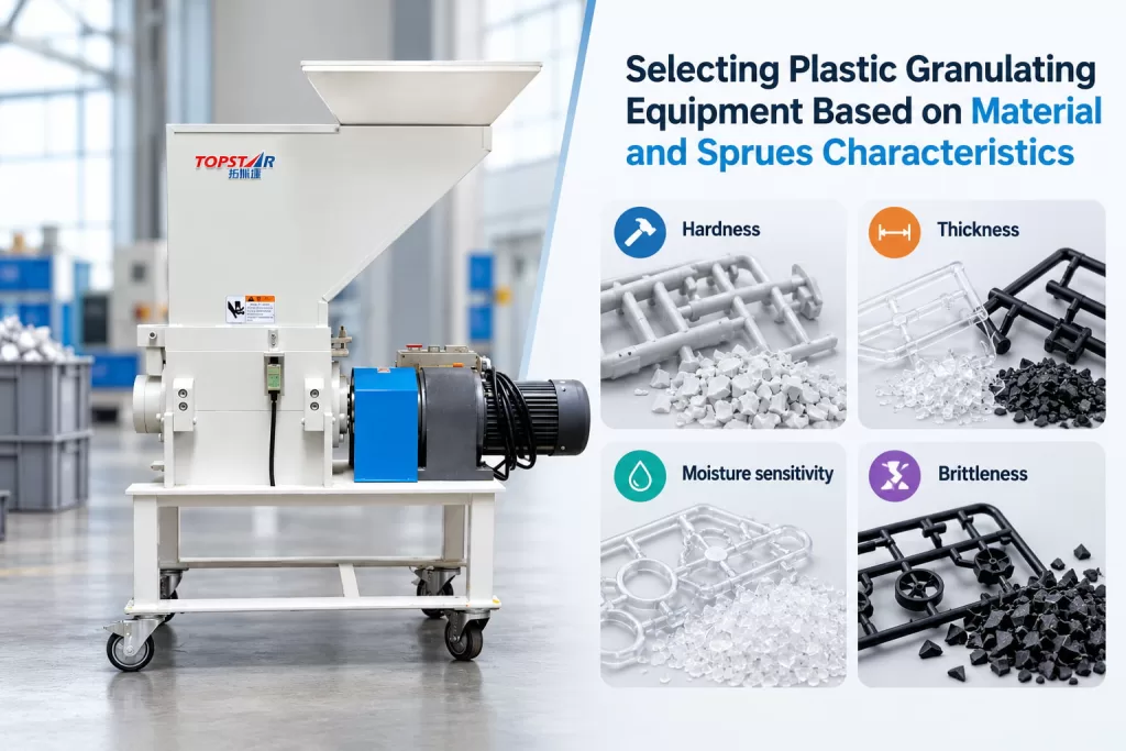 Selecting Plastic Granulating Equipment Based on Material and Sprue Characteristics
