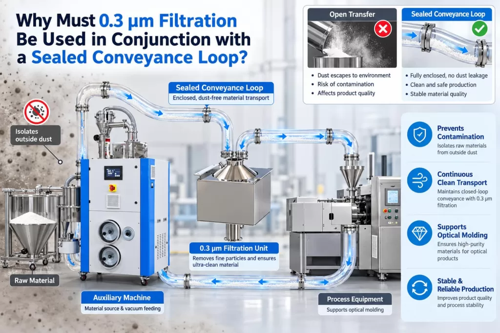 Why Must 0.3 μm Filtration Be Used in Conjunction with a Sealed Conveyance Loop